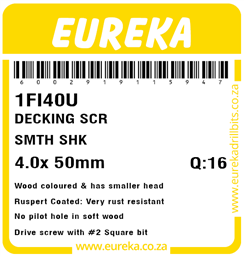 1FI40 - Decking Screw -1FI40_Label_T